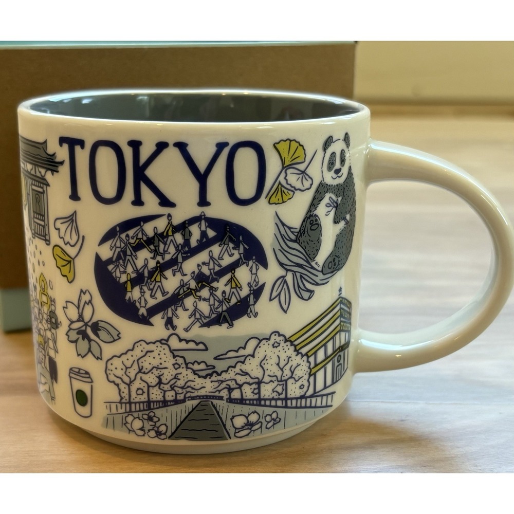 TOKYO Japan Starbucks Coffee Cup Mug Mugs 14oz 414ml Been There Series NEW